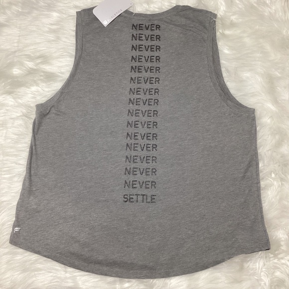 Fabletics Women’s NEVER SETTLE Slub Knit Tank Sportswear Top - Picture 5 of 5
